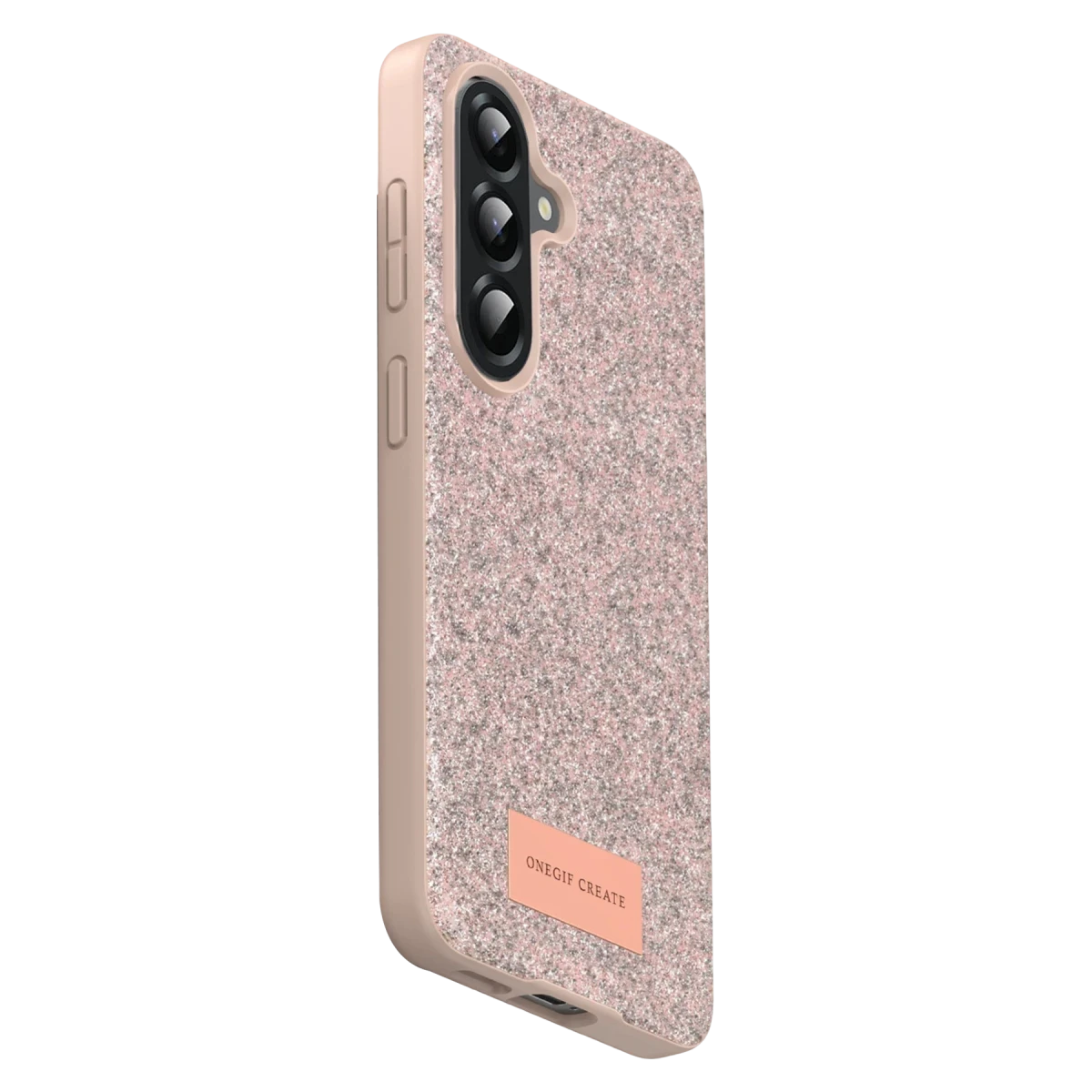 Onegif Samsung Galaxy A17 5G Bright Simli Kapak - Pembe