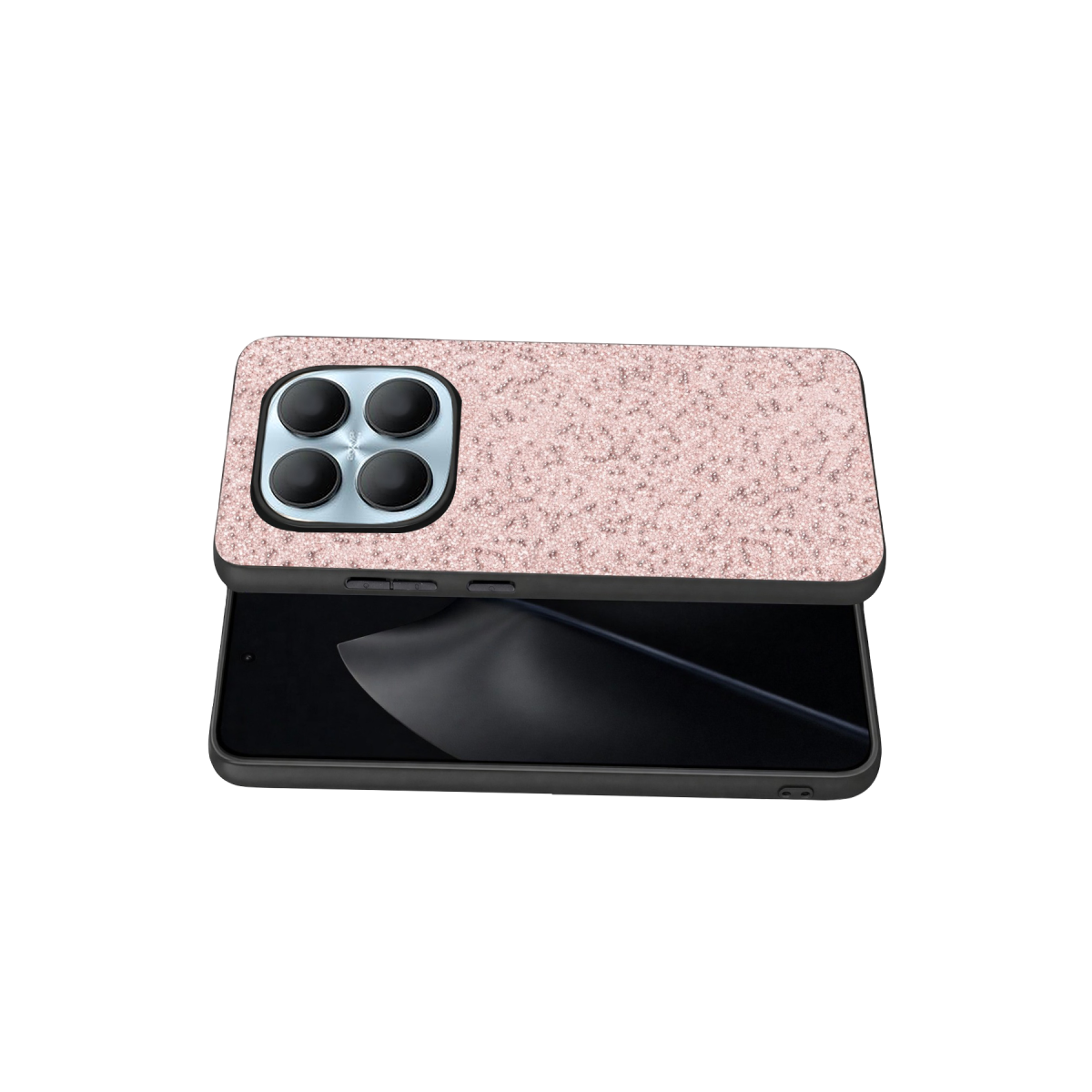 Onegif Xiaomi Redmi Note 15 Pro 5G Bright Simli Kapak - Pembe