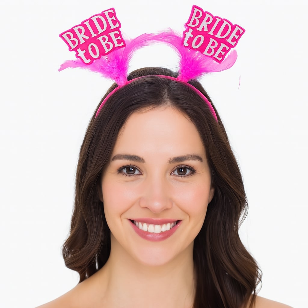 Pembe Renkli Bride to Be Parti Tacı – Bekarlığa Veda Gecesi İçin (4887)