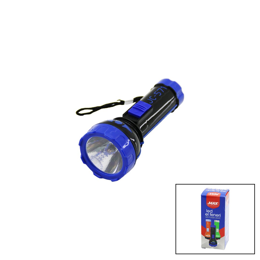 PİLLİ MİNİ=11.2CM LED EL FENERİ 75LÜMEN OUTPUT: 1.5V RENKLİ PLASTİK (4887)