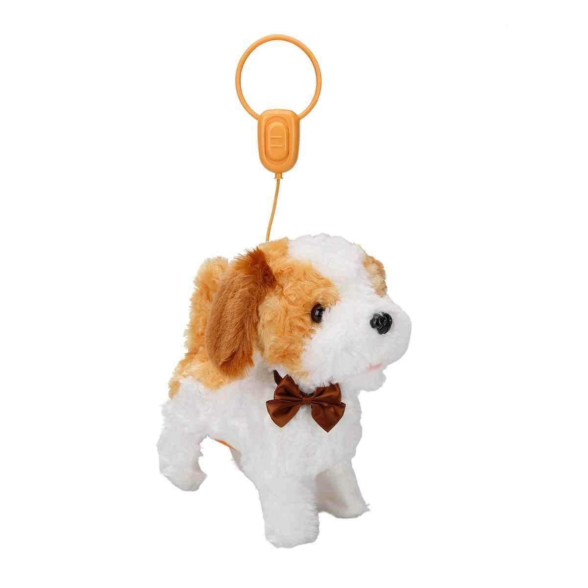 2860 Sesli Hareketli Peluş Sevim Köpek Latte
