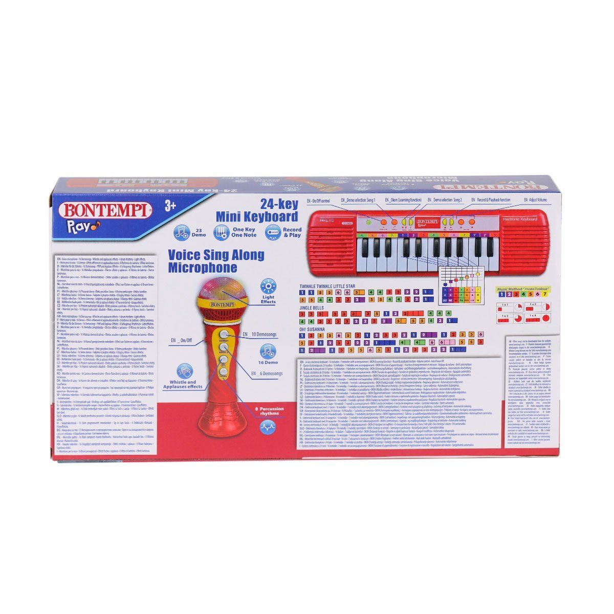 4002120 Elektronik Mikrofonlu Org 24 Tuş Kırmızı