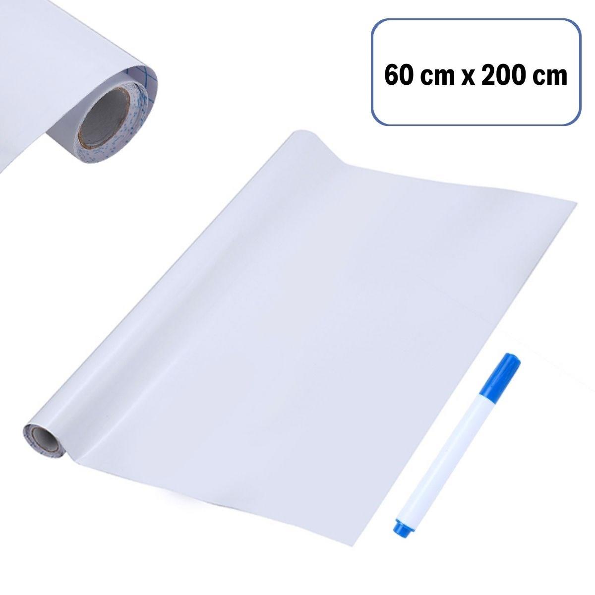 Silinebilir Kalemli Sticker Duvara Yapışabilen Yazı Tahtası 60x100 cm (4887)