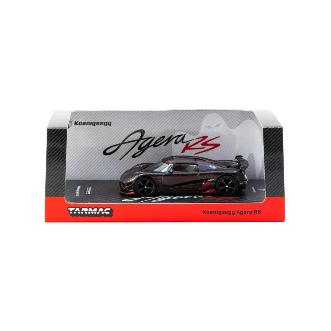 Tarmac Works 1/64 Koenigsegg Agera RS Black Carbon Fiber / Red Accents