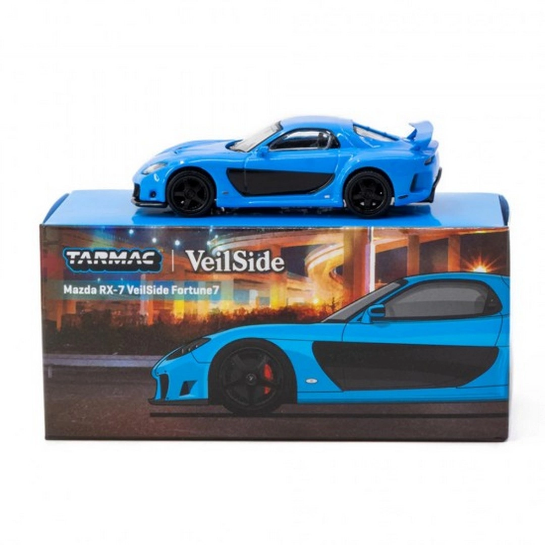 Tarmac Works 1/64 Mazda RX-7 VeilSide Fortune7 Blue