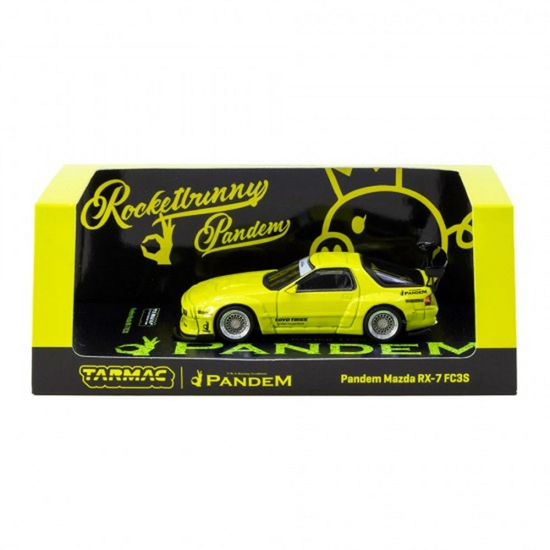 Tarmac Works 1/64 Pandem Mazda RX-7 FC3S Yellow