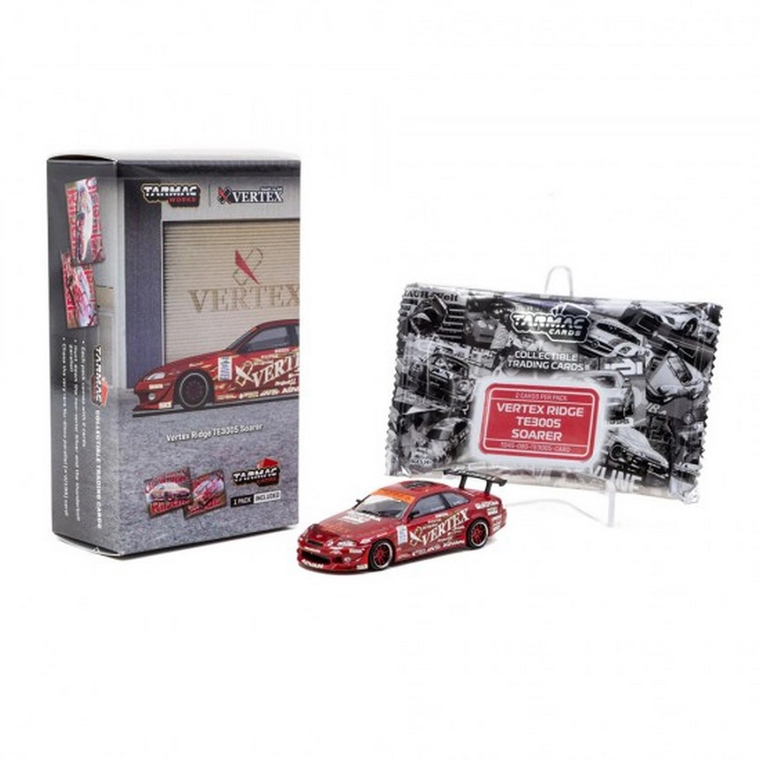 Tarmac Works 1/64 Vertex Ridge TE3005 Soarer with Tarmac Cards