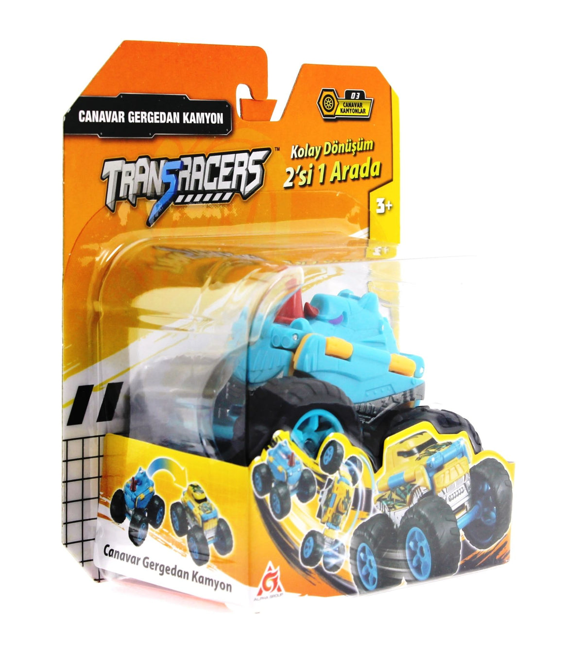 Transracers Dönüşen Araçlar Canavar Gergedan / Kamyon
