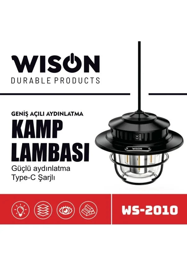 Wison WS-2010 Geniş Açılı Aydınlatma Kamp Lambası (4887)