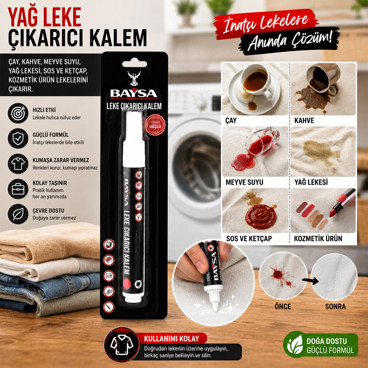 YAĞ LEKE ÇIKARICI KALEM GİYSİ İÇİN (4887)