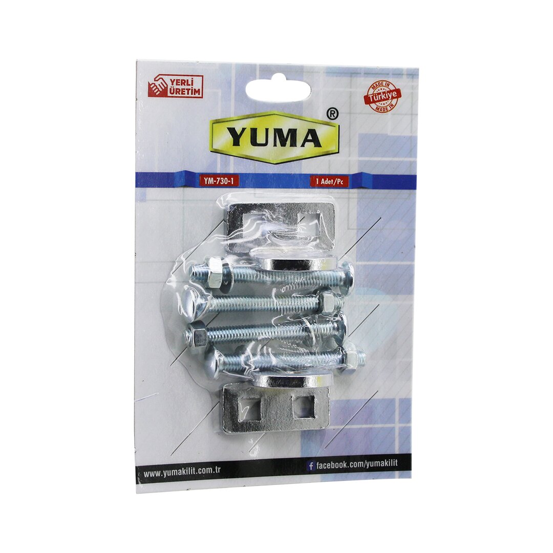 YUMA YM-730-1 KAPI EMNİYET REZESİ ASMA KİLİT TAKILABİLİR MENTEŞE (4887)