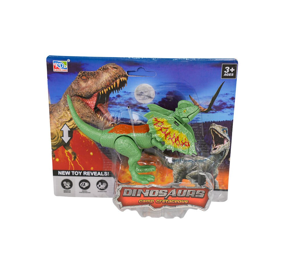 Hareketli Dinozor Figür Yeşil Dilophosaurus
