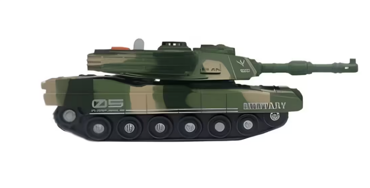 Sürtmeli Sesli ve Işıklı Yeşil Tank