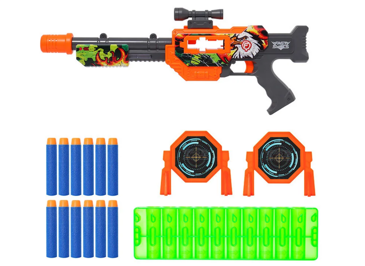 Fast Shots 12 li Desenli Dart Tabancası