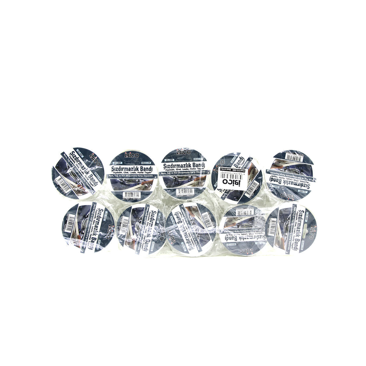 10 ADET 38MMX3MT SU SIZDIRMAZ BANT BEYAZ (4887)