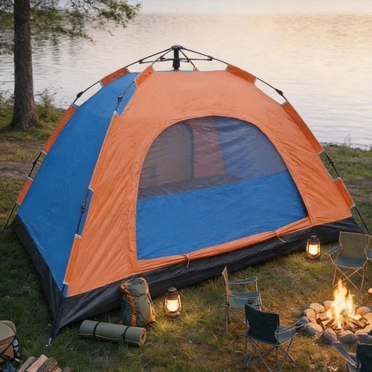 10 Kişilik Otomatik Kurulum Kamp Çadırı – Outdoor , Suya Dayanıklı Hızlı Kurulum Piknik ve Doğa İçin Geniş Aile Çadırı 300x300x170 cm (4887)