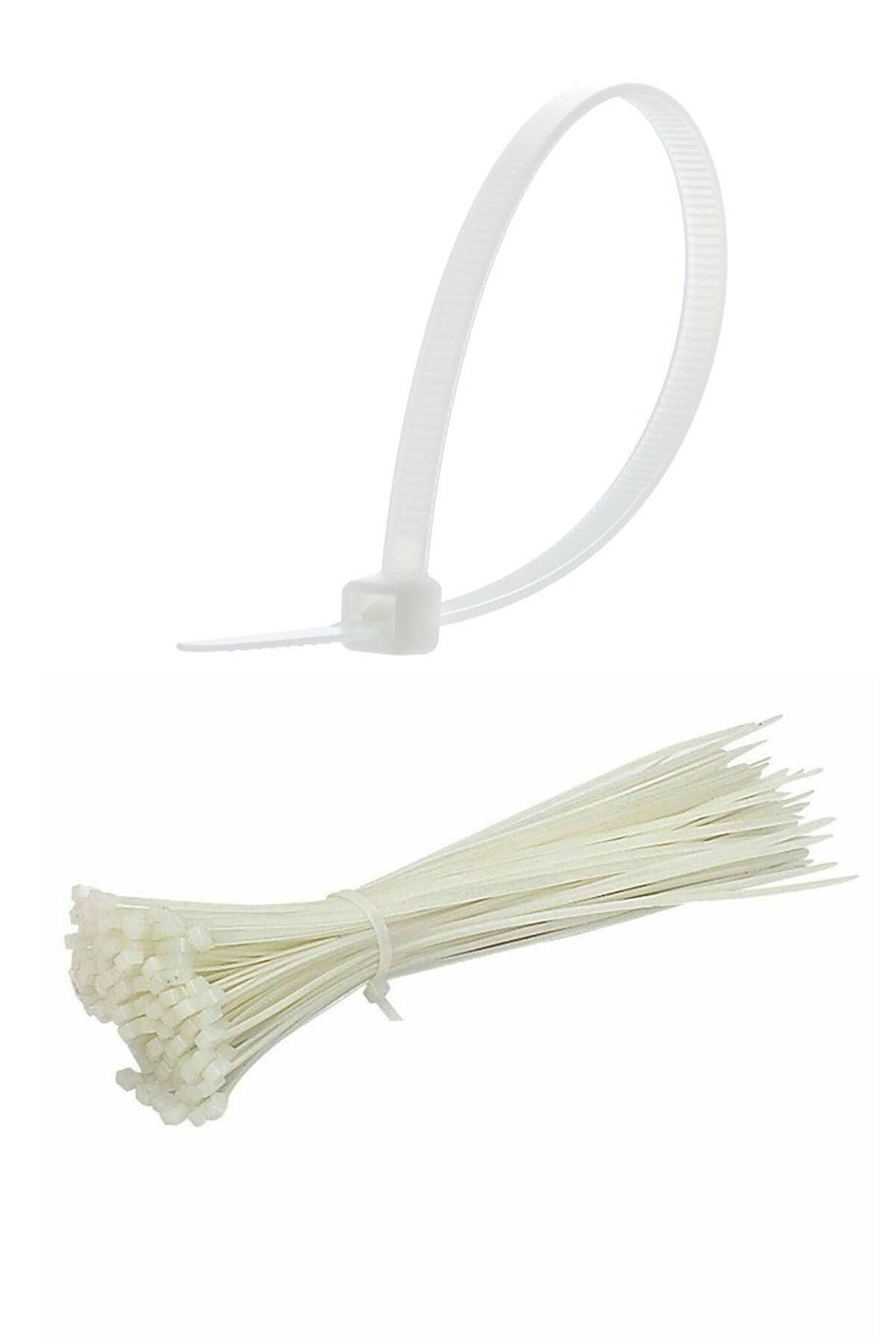 100 Adet Plastik Cırt Kelepçe Kablo Bağı Kablo Düzenleyici- 3.6 X 150 MM (4887)