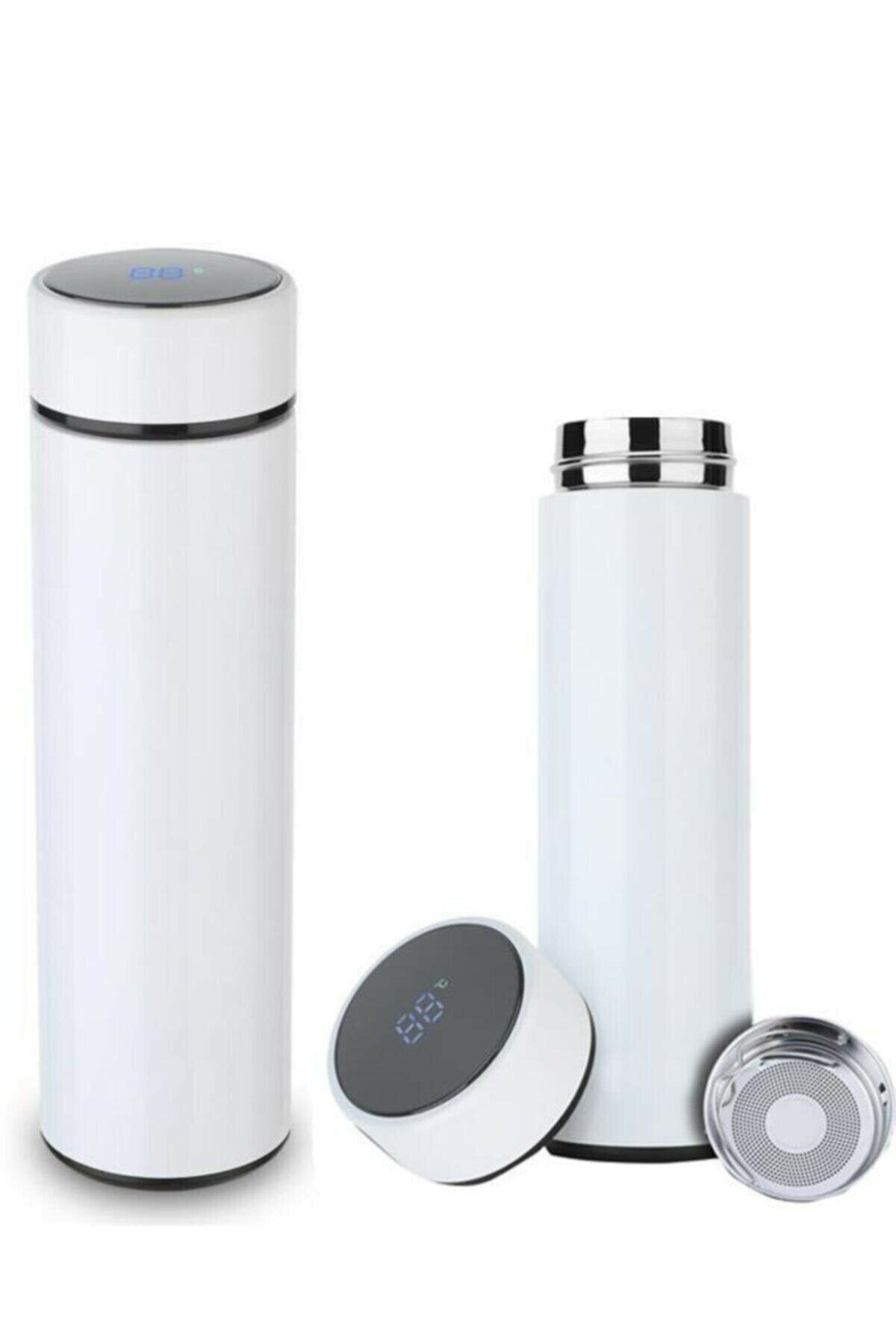 Dijital Sıcaklık Göstergeli Renkli Çelik Termos - 500 ML (4887)
