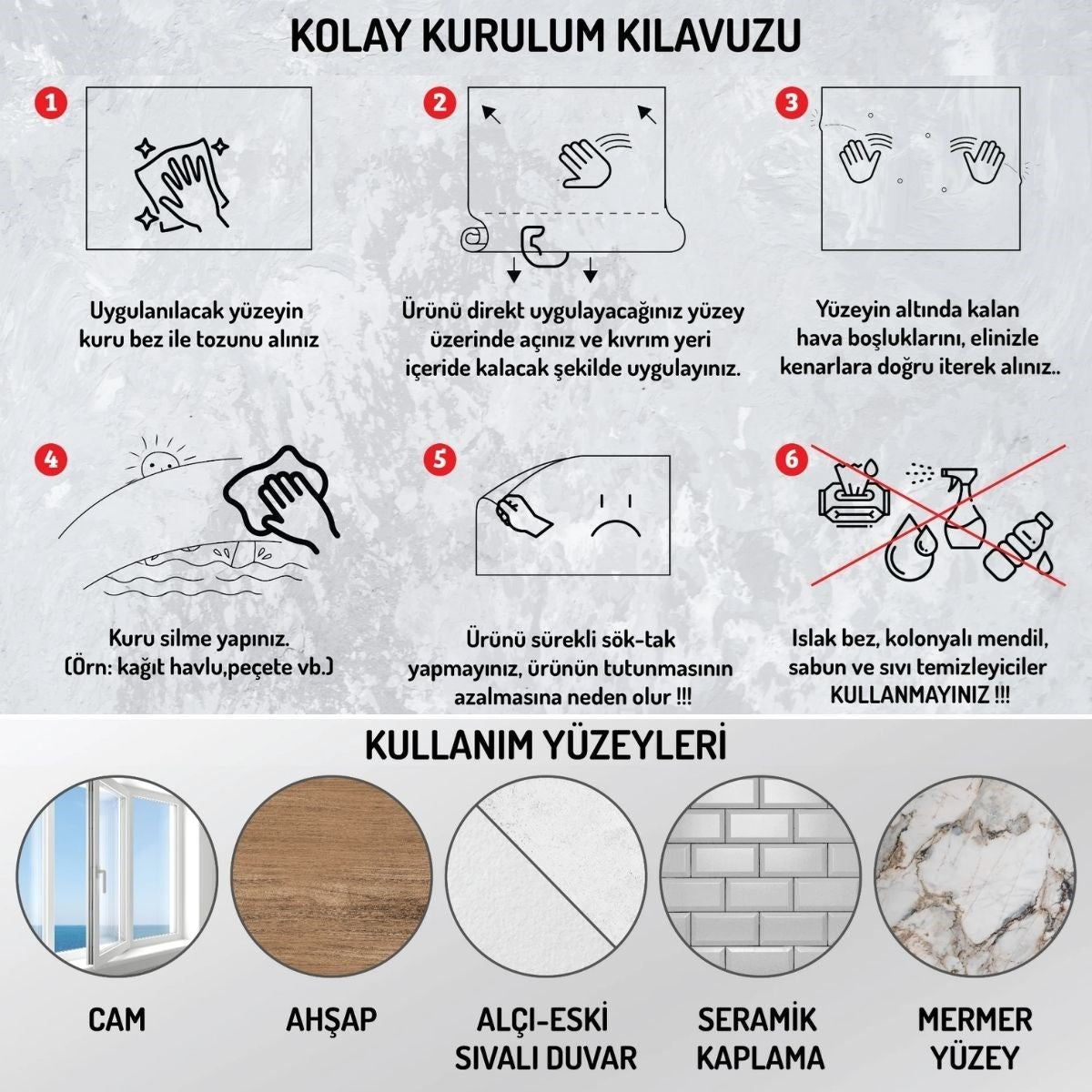 100x100cm Statik Kağıt Renkli Çarpım Tablosu (4887)