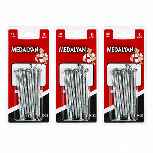 108 ADET 5X80 BETON ÇELİK ÇİVİ 12X9PCS (4887)