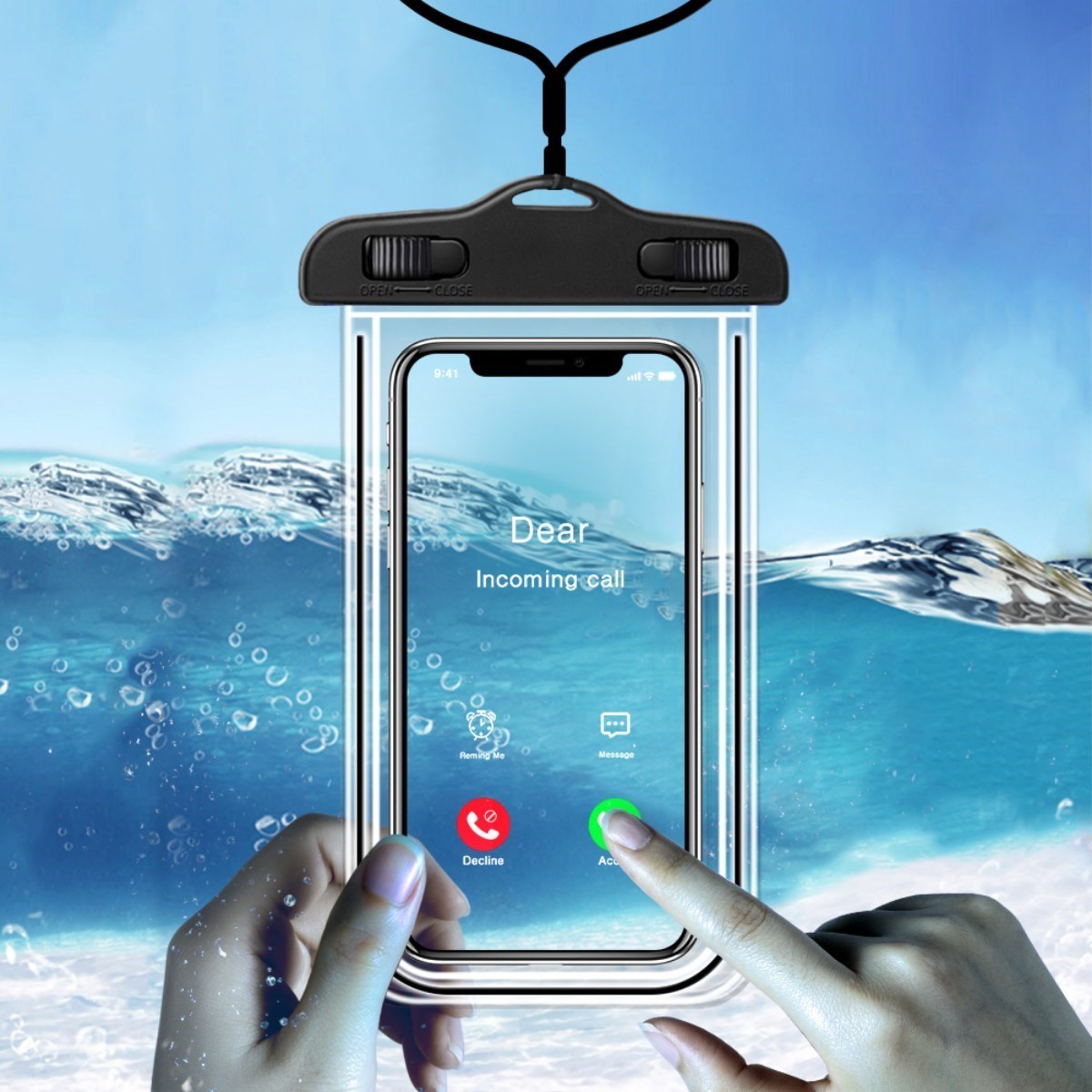 Bisiklete Takılan Su ve Yağmur Gerirmez Telefon Kılıfı Universal (4887)