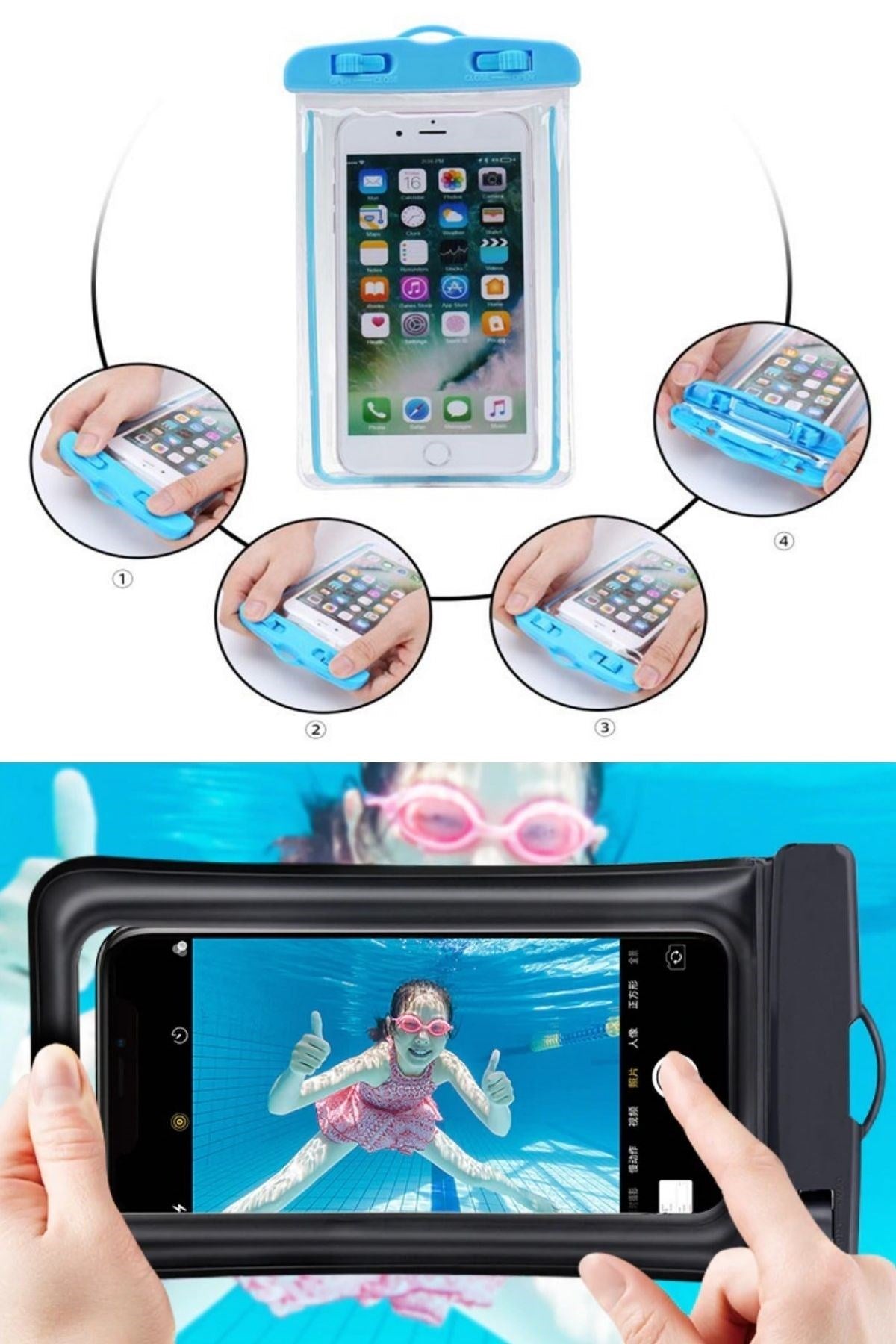 Bisiklete Takılan Su ve Yağmur Gerirmez Telefon Kılıfı Universal (4887)