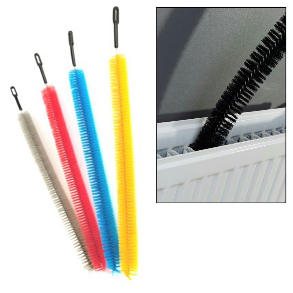Ergonomik Pratik Kolay Kalorifer Peteği Temizleme Fırçası Aleti (4887)