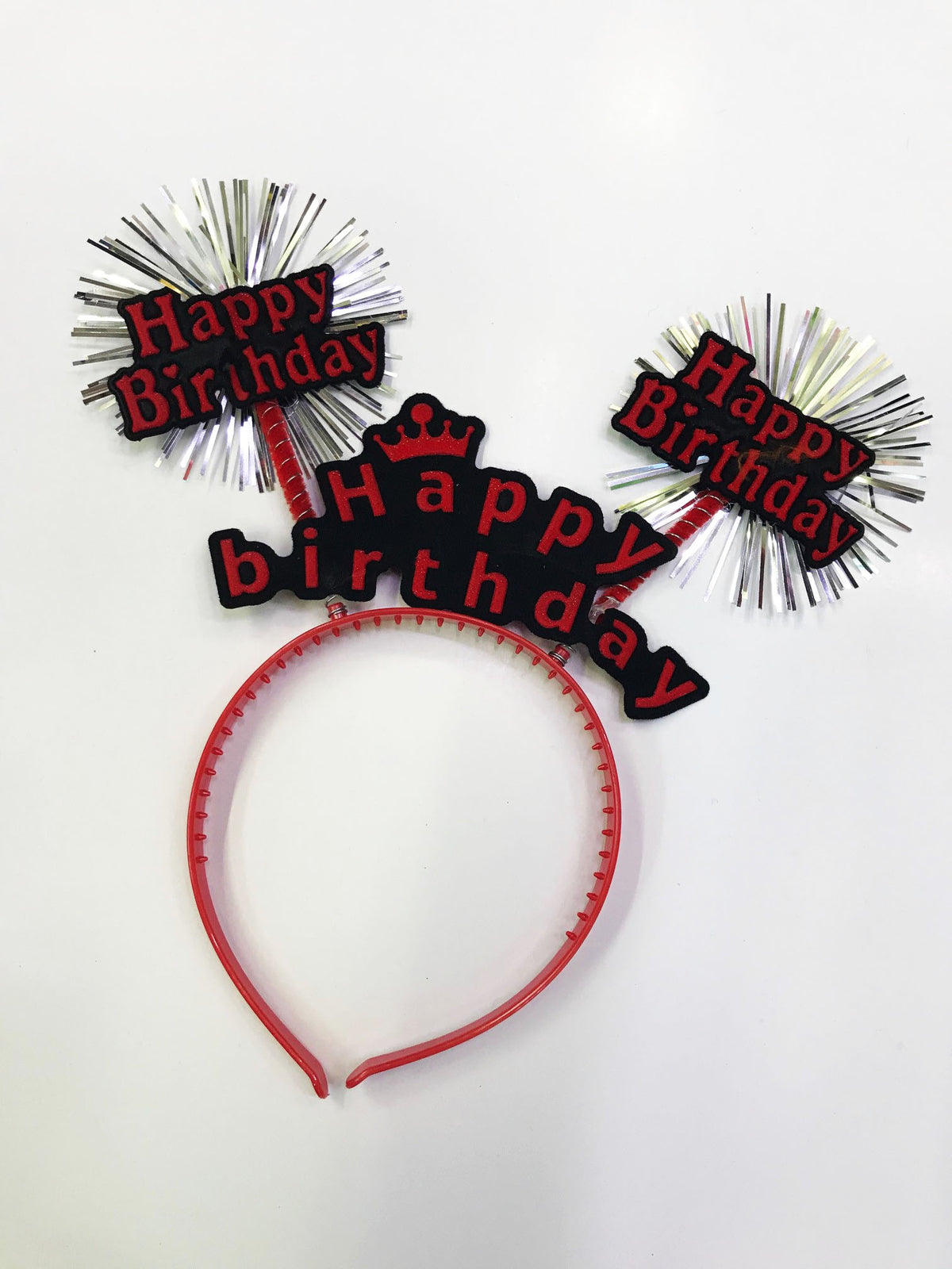 Happy Birthday Neon Renk Doğum Günü Tacı 12 Adet (4887)