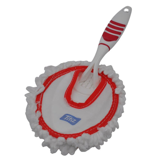 Mikrofiber Duster Toz Leke Kir Alıcı Temizleyici Tutacaklı Temizlik Bezi Aparatı Malzemesi (4887)
