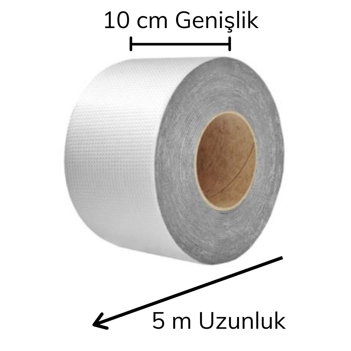 Yüksek Sıcaklık Dayanan Su Geçirmez Çatı Boru Duvar Çatlak Onarıcı Yapışkan Bant Folyo 10 cm (4887)