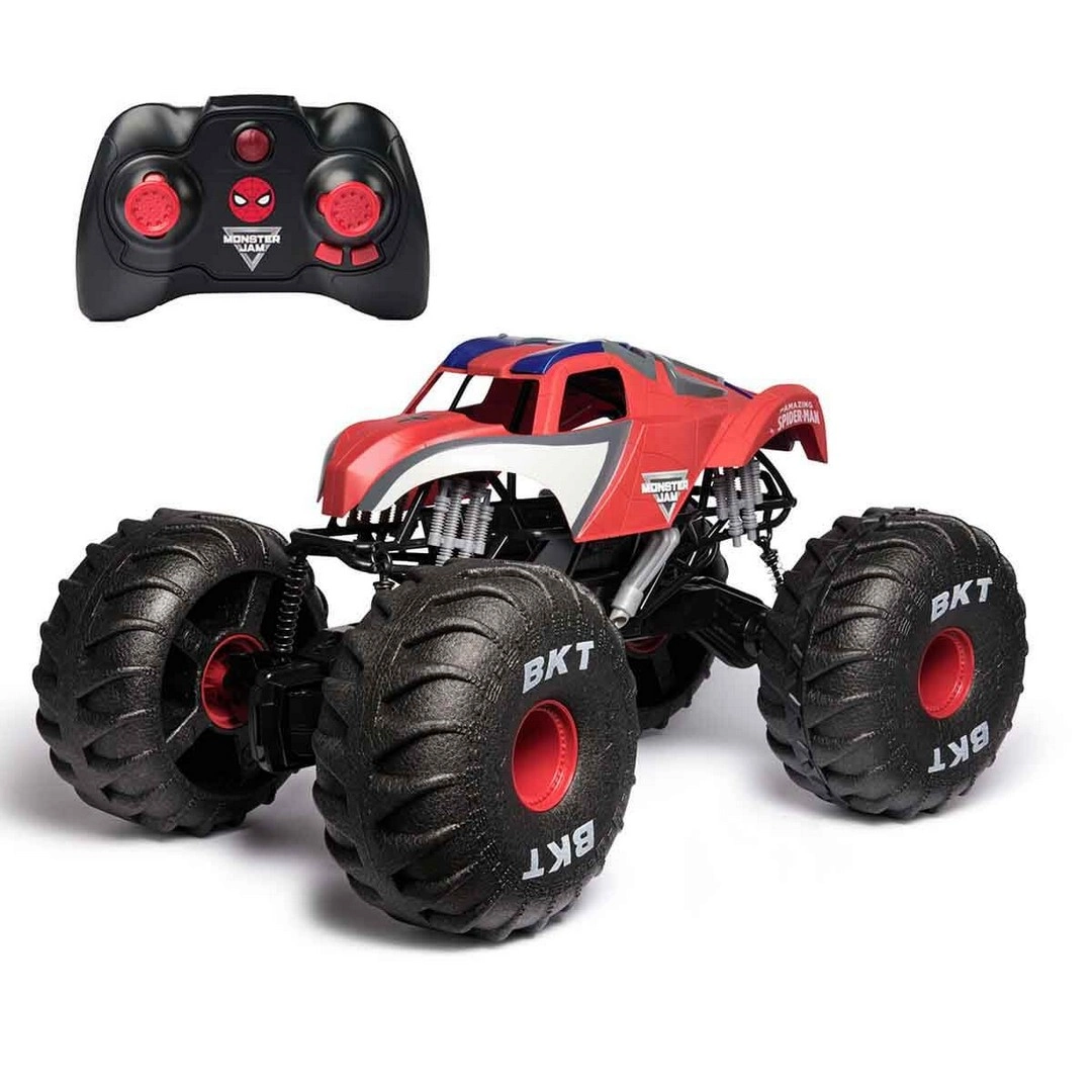 1:10 Monster Jam Mega Spider-Man USB Şarjlı Uzaktan Kumandalı Araba 70 cm