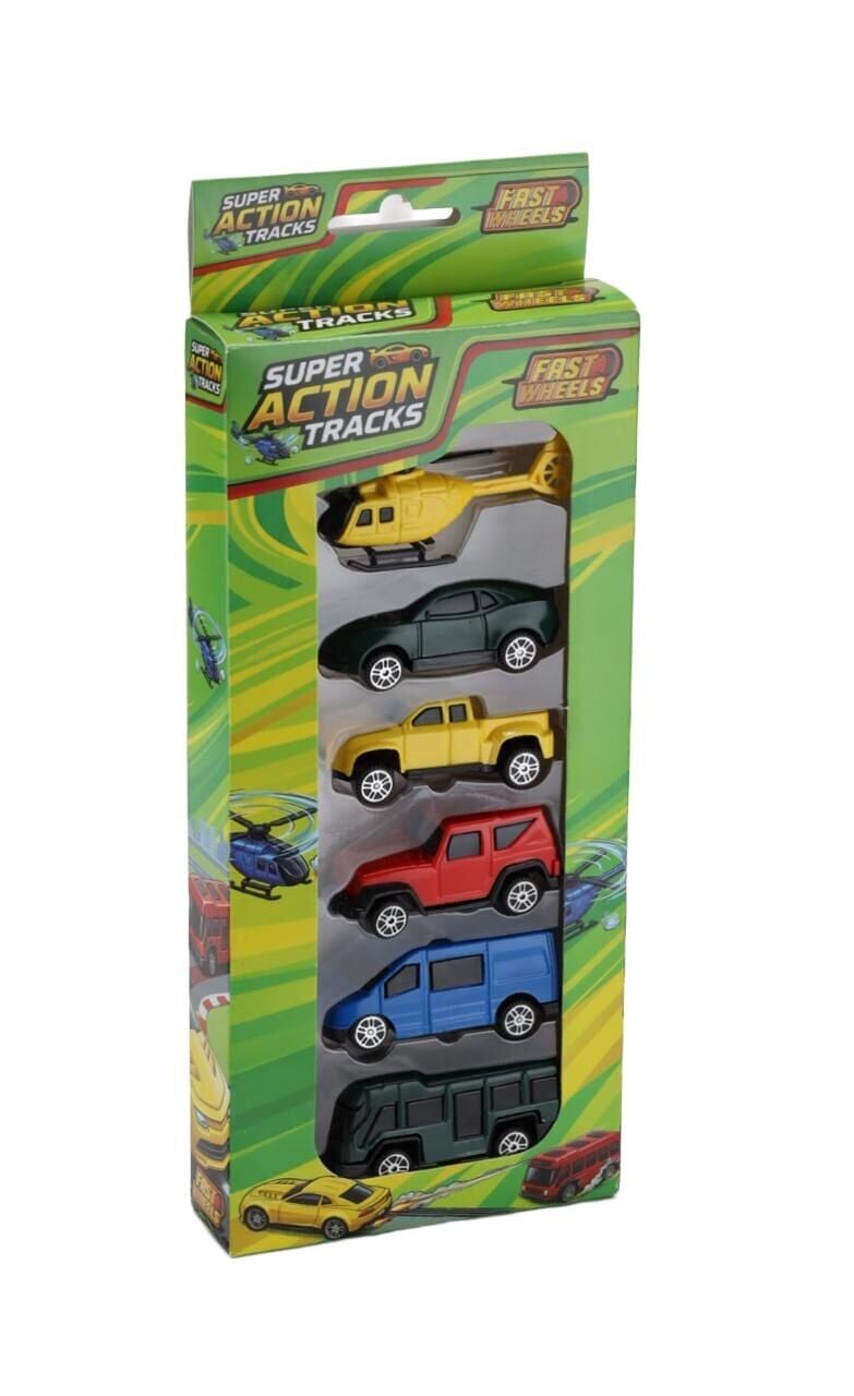 ER-256 FAST WHEELS SUPER ACTION TRACKS 6LI SET