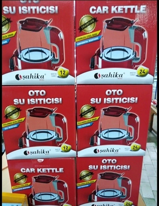 12V OTOMATİK ARAÇ OTO KETTLE SU ISITICISI ÇAKMAKLIK FİŞLİ (4887)