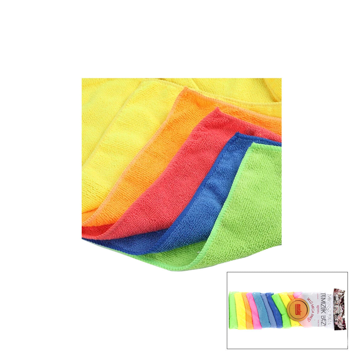14PCS MİKROFİBER TEMİZLİK BEZİ 30X30CM (4887)