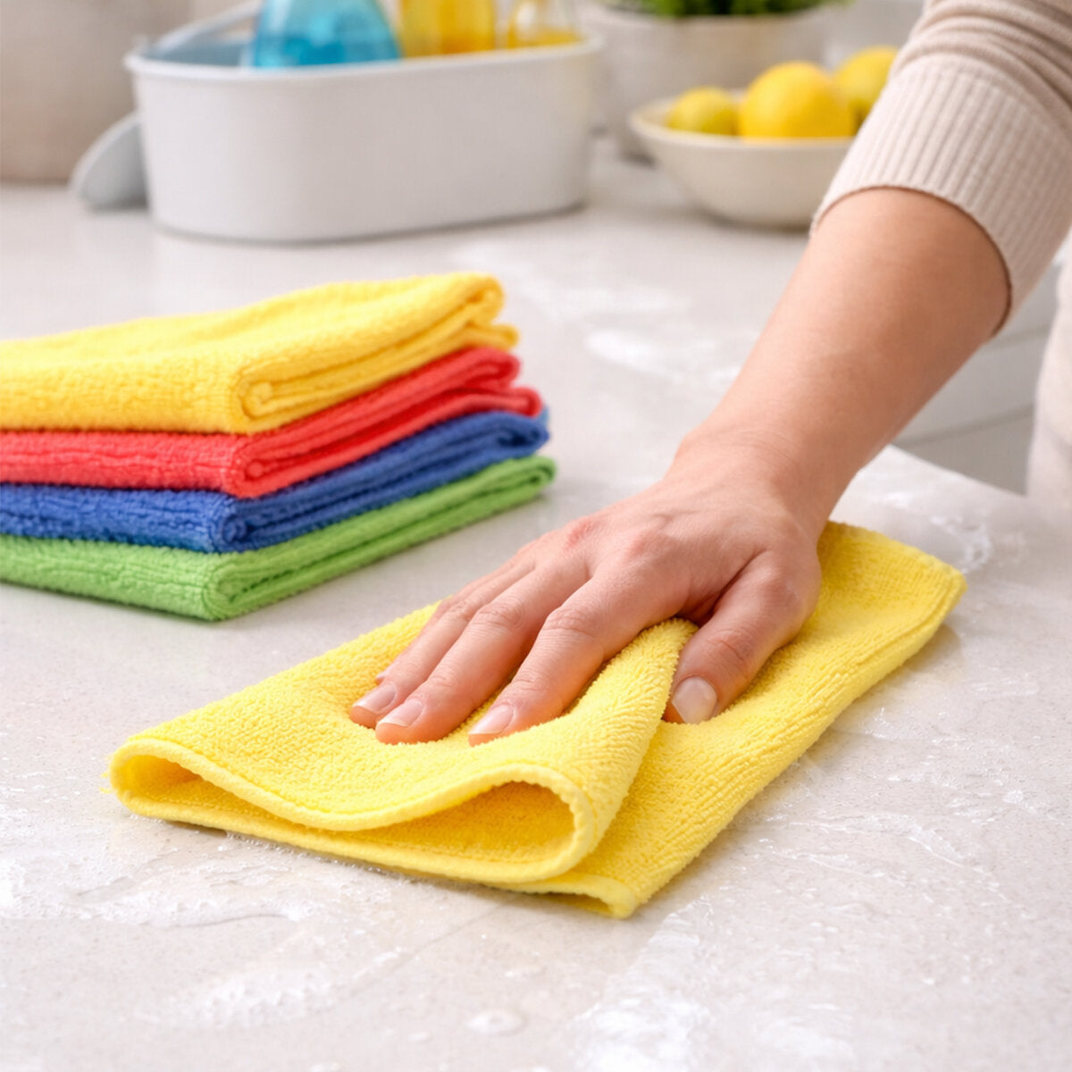 14PCS MİKROFİBER TEMİZLİK BEZİ 30X30CM (4887)