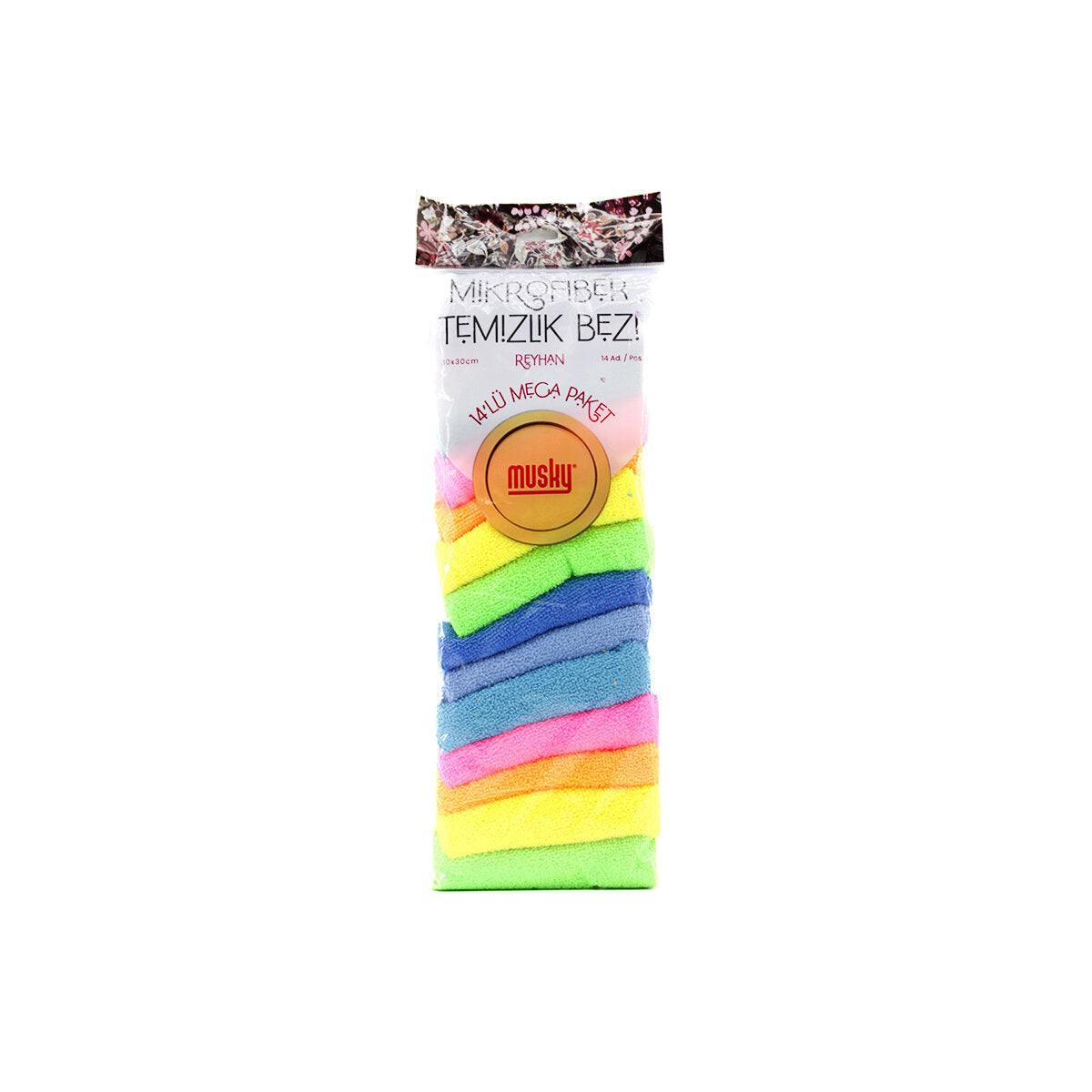 14PCS MİKROFİBER TEMİZLİK BEZİ 30X30CM (4887)