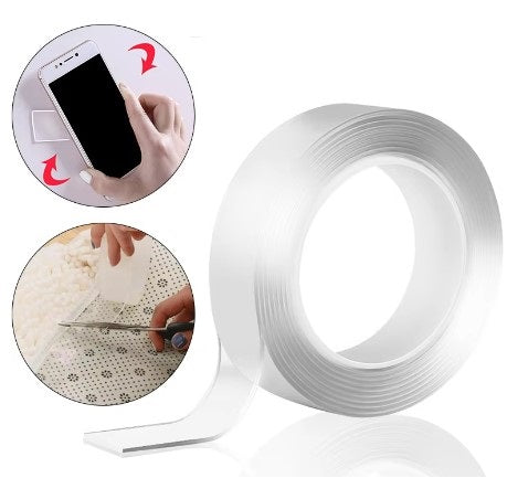 2 metre 2 cm Çift Taraflı Şeffaf Bant (4887)