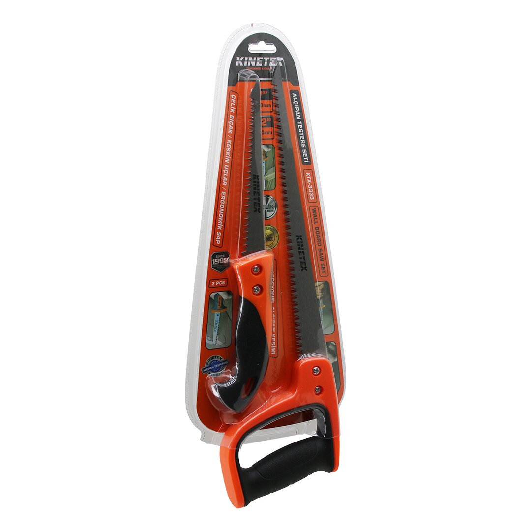 2 PCS ALÇIPAN TESTERE SET PROFESYONEL 7 İNÇ- 170MM - 12 İNÇ- 300MM ÇELİK BIÇAK - ERGONOMİK SAP (4887)