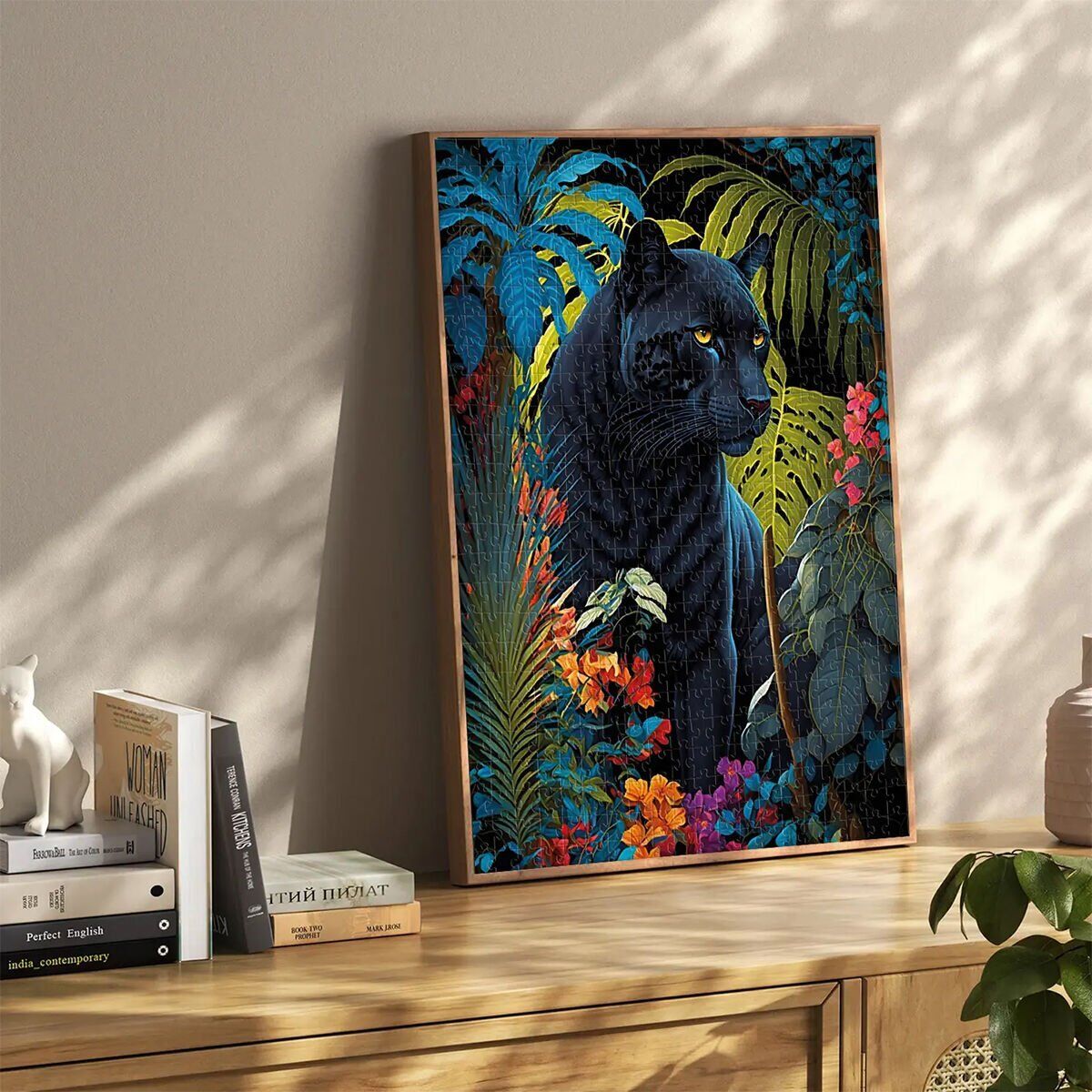 20071 PUZZLE 500 Black Panther With a Tropical