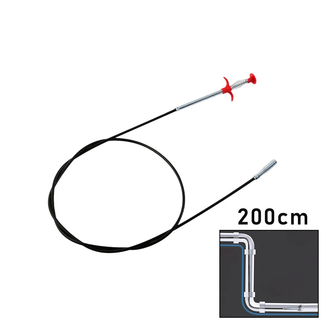 200CM YAYLI - KISKAÇ LAVABO - GİDER VB.TEMİZLEME - ÇOK AMAÇLI ÇUBUK (4887)