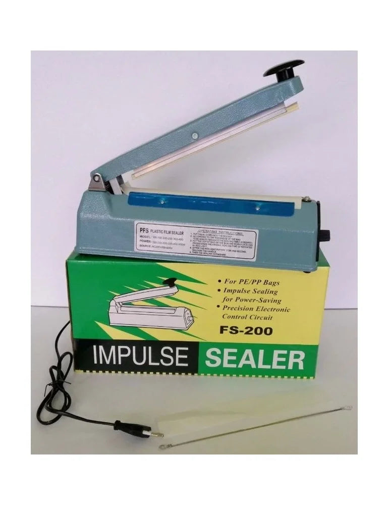 20Cm  Metal Gövde Poşet Ağzı Yapıştırma Kapatma Makinası FS-200 (4887)