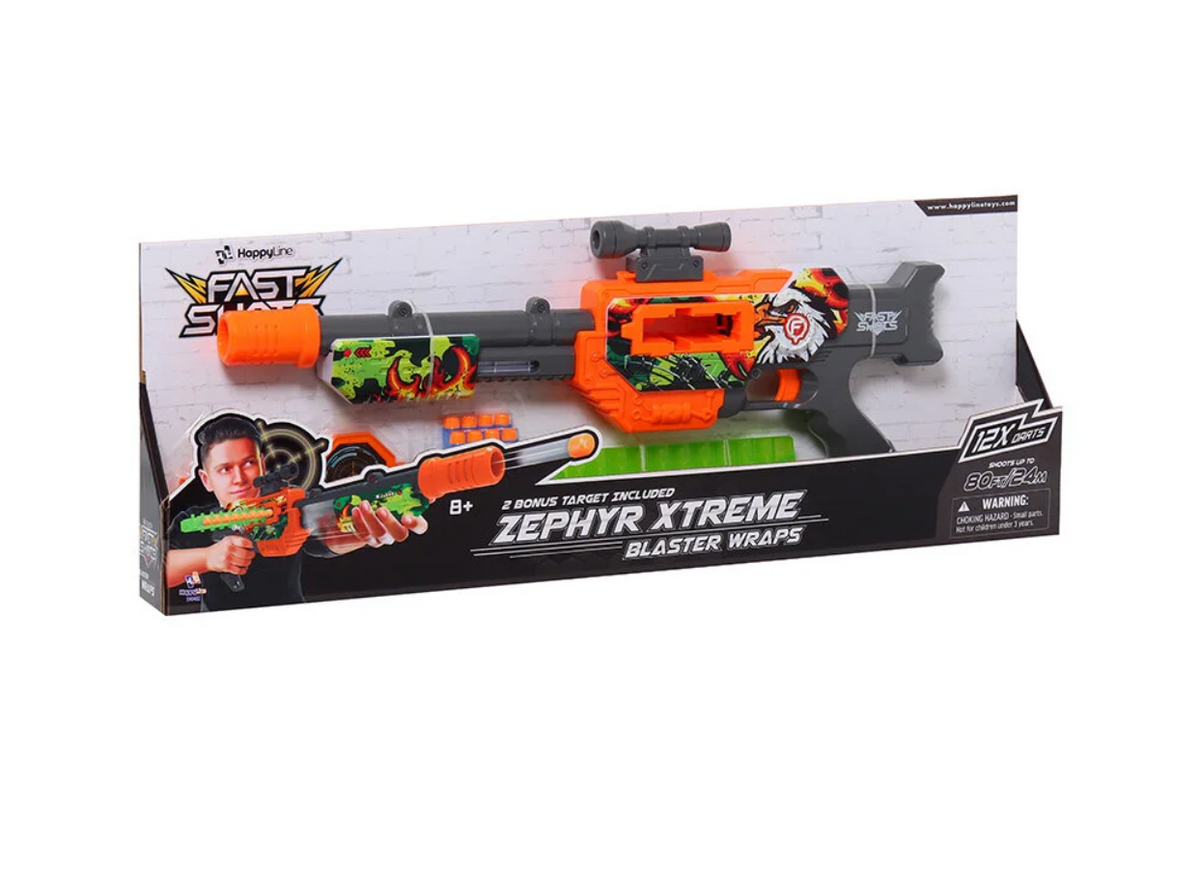 Fast Shots 12 li Desenli Dart Tabancası