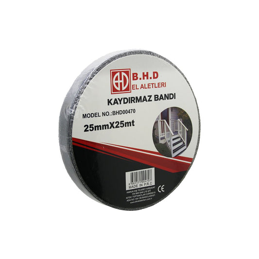 25MM X 25MT KAYDIRMAZ SİYAH BANT (4887)