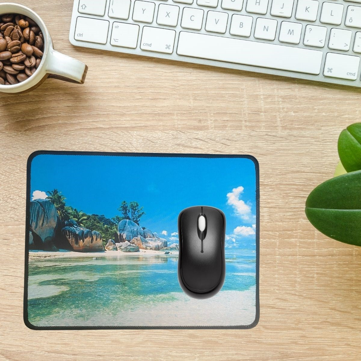 25x32 cm Küçük Boy Mouse Pad Manzara Ada (4887)