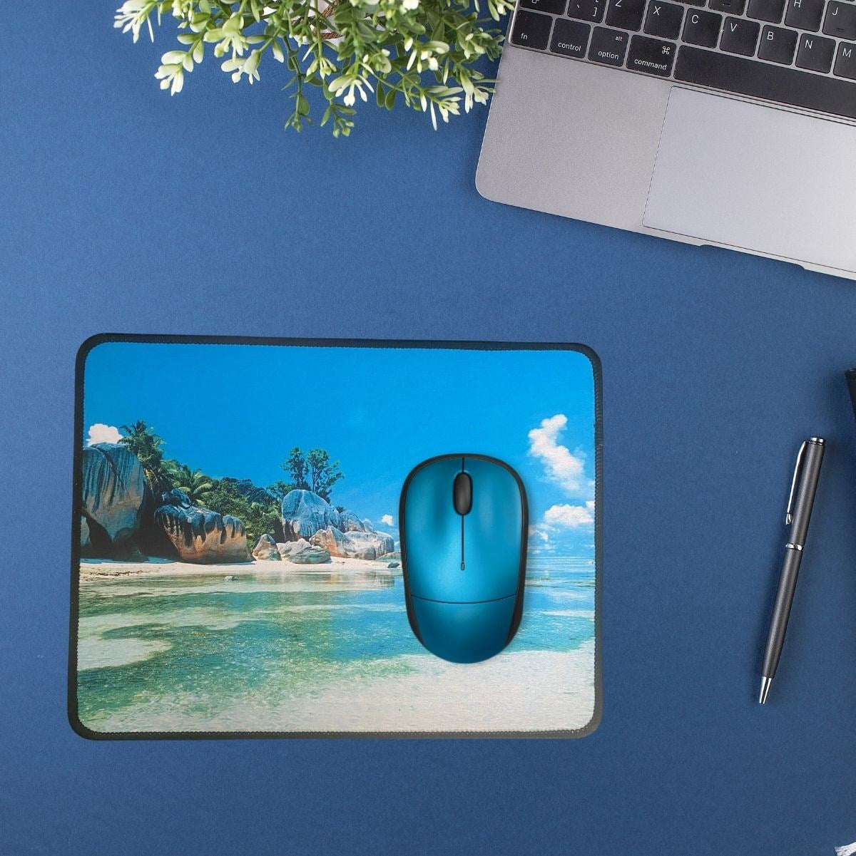 25x32 cm Küçük Boy Mouse Pad Manzara Ada (4887)