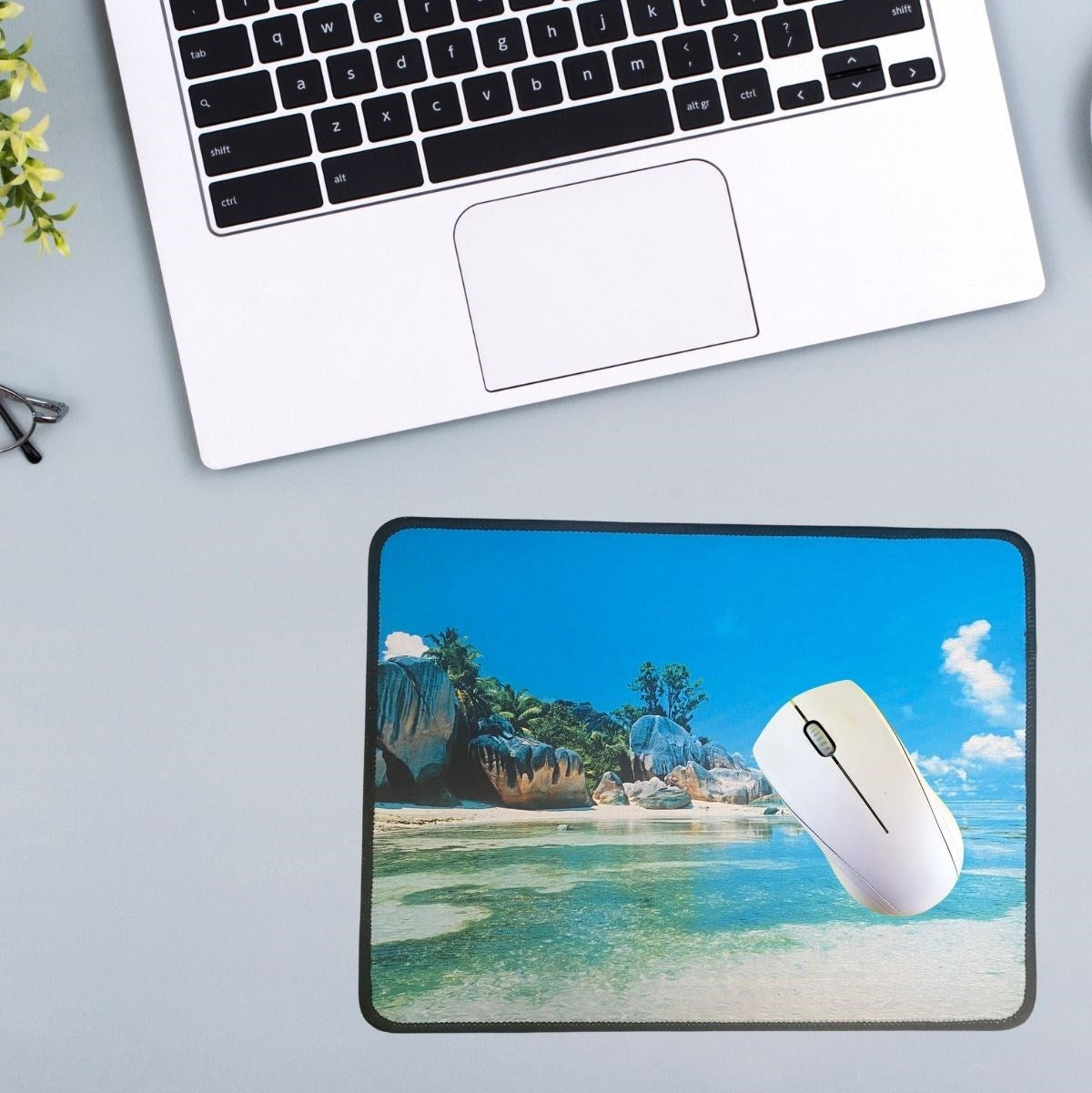 25x32 cm Küçük Boy Mouse Pad Manzara Ada (4887)