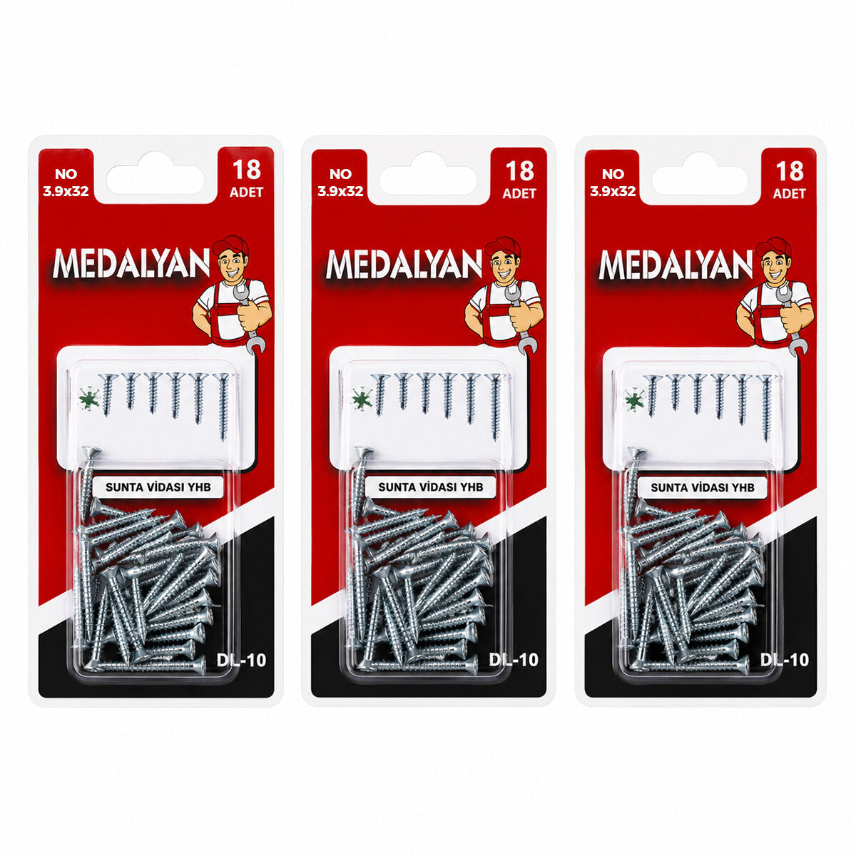 264 ADET 3.9X32 MATKAP UÇLU VİDA YHB 12X22PCS (4887)