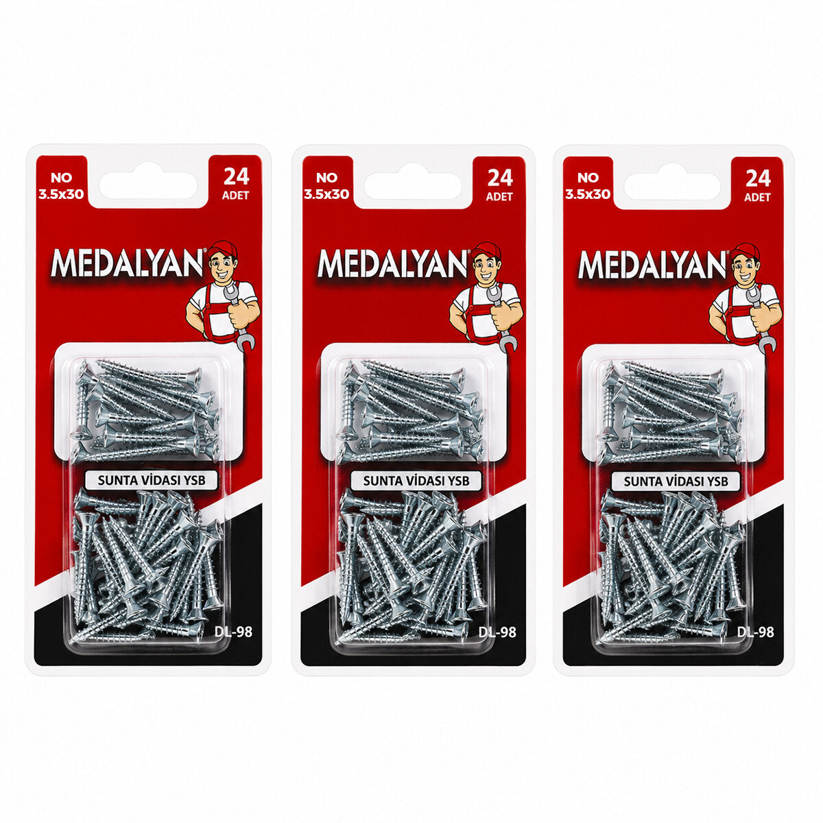 288 ADET 3.5X30 12X24PCS SUNTA VİDASI (4887)
