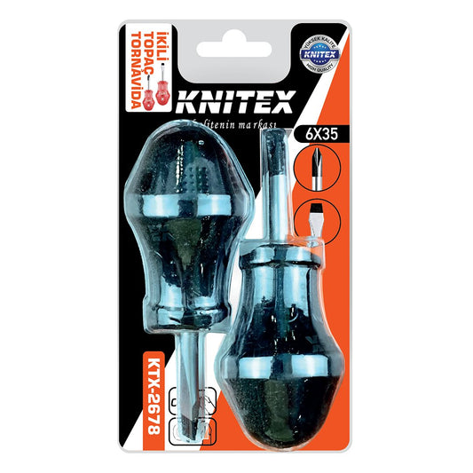 2PCS - YILDIZ-DÜZ  TOPAÇ TORNAVİDA SETİ 6X35 (4887)