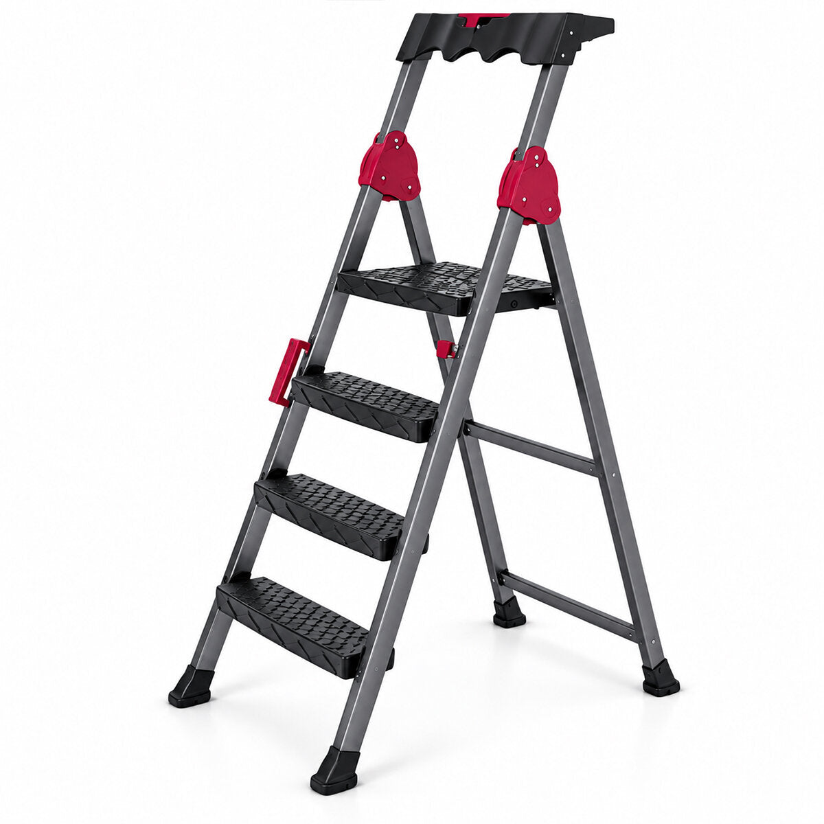 3+1 BASAMAKLI METAL MERDİVEN 150KG.TAŞIMA (4887)